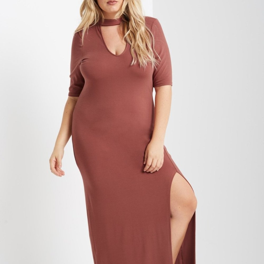 Knit Dress. Terra-Cotta. Maitai Brand, Sizes 2X and 3X. NWT.